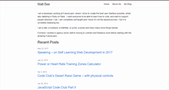 Desktop Screenshot of mattbee.co.uk